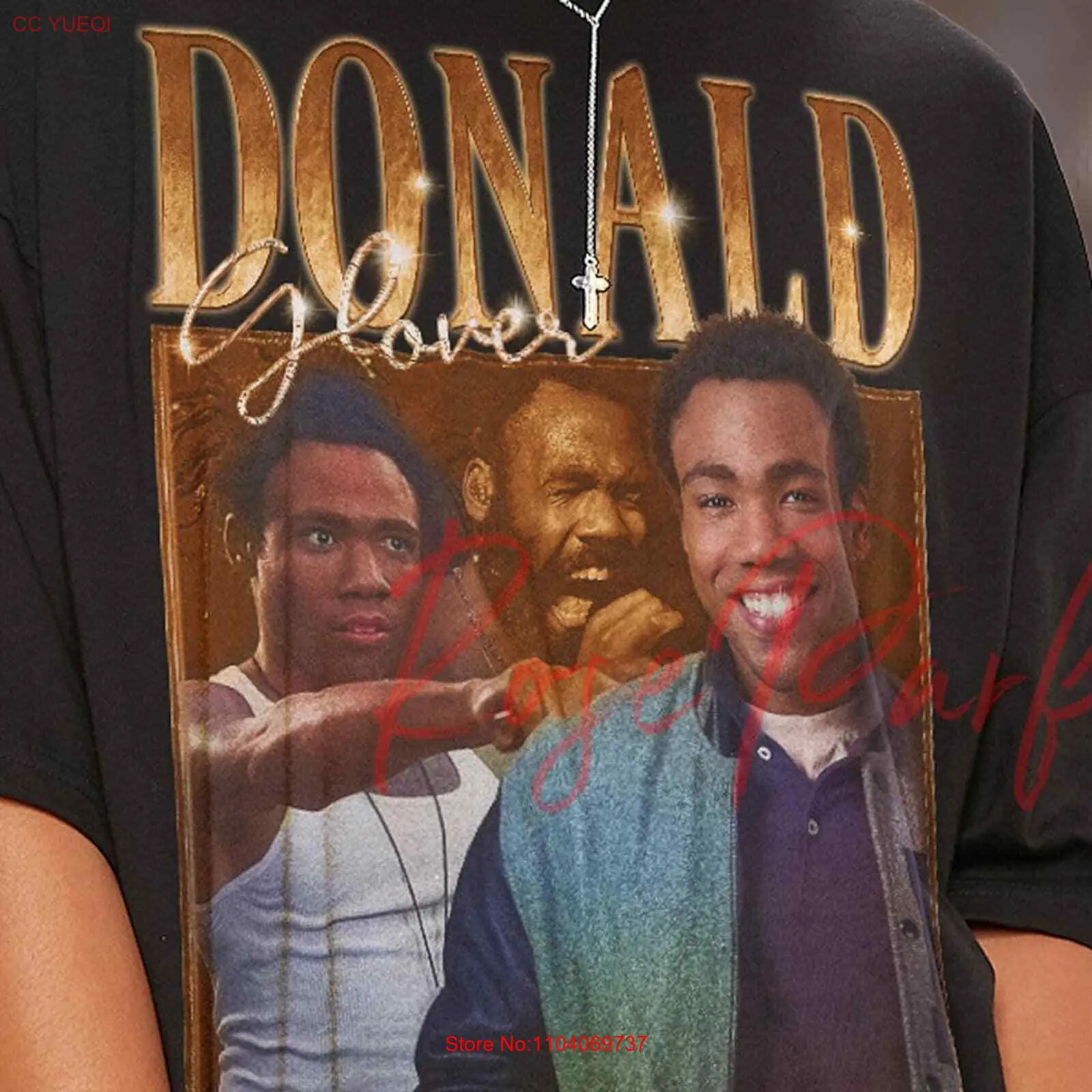 DONALD GLOVER Retro T-shirt - Troy Barnes Shirt, Troy Barnes Fans Gift, Donald