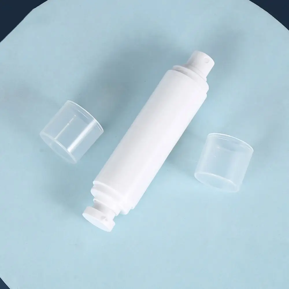 Recipiente airless loção garrafa de higiene pessoal garrafas recarregáveis atomizador spray garrafa cabeça dupla garrafa bomba vácuo garrafas