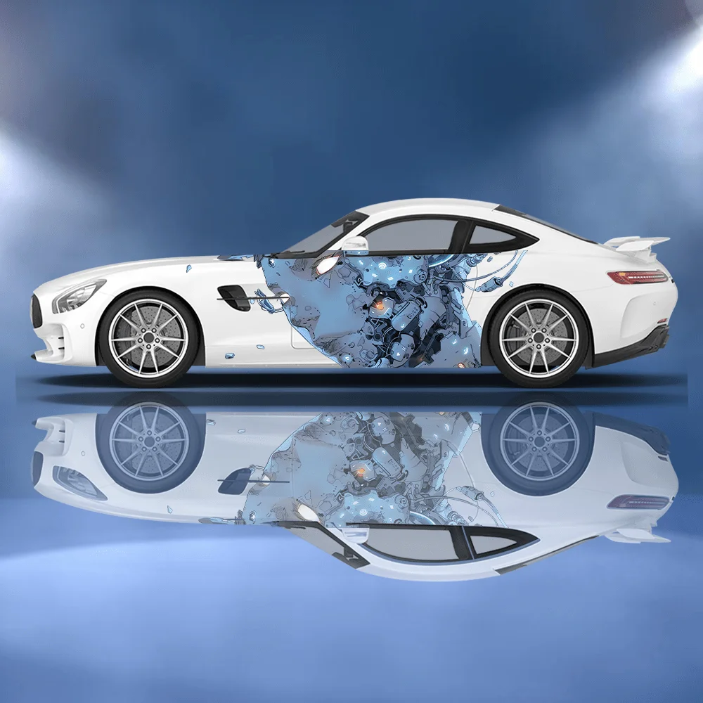 

Mechanical Bionic Humans Car Vinyl Wraps Decal Self-adhesive PVC Sticker Suitable for Trucks SUV Decor Auto Accessories Gift
