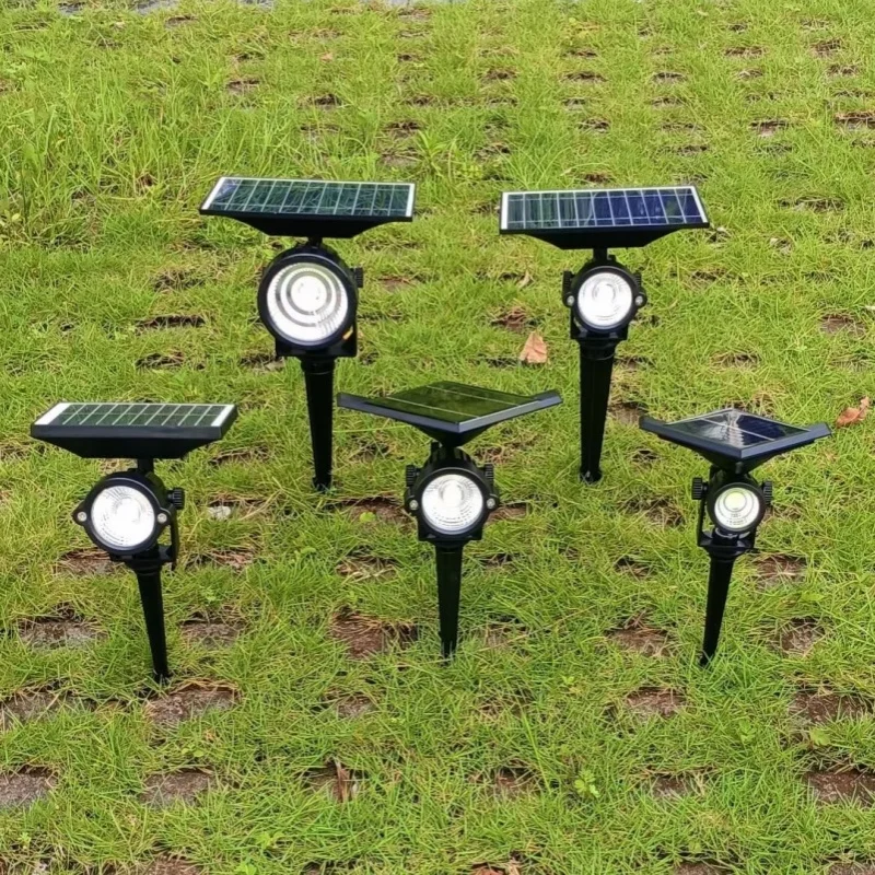 

10W 12W Solar Lawn Lamp Outdoor landscape Spotlight IP65 Waterproof for Garden Backyard Pathway Driveway Patio Decor Spot Light