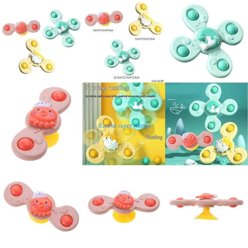 

090B Ротари Спиннер Ванне Игрушка Ванная Всаждающая чашка Спинчащая Вода Играй игрушка для душа для младенца игрушечной игры для