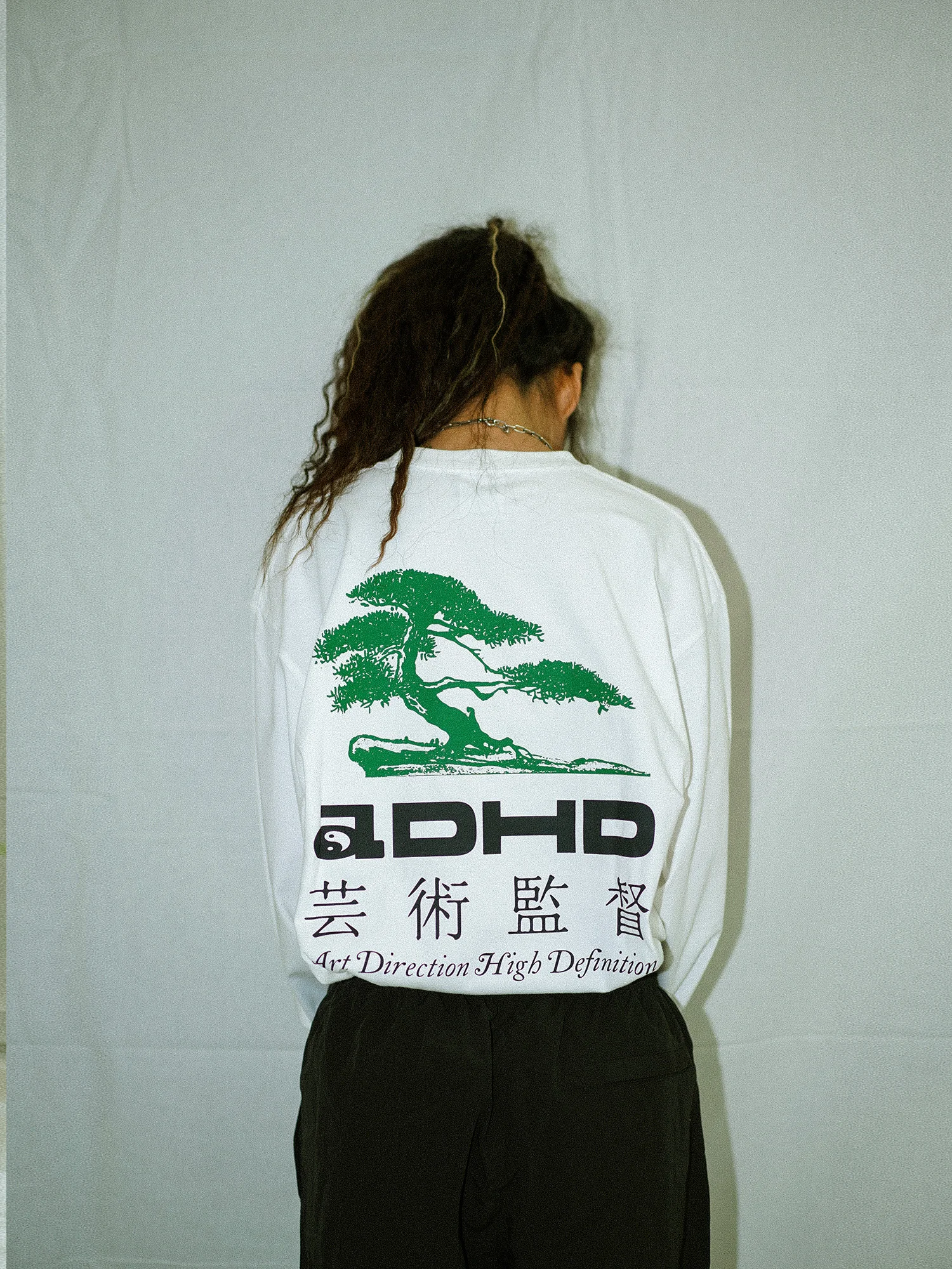 

High Defn Art Director Long Sve T-irt Street Sle Hip Hop round Ne Cotton Casual Loose Fit for Young Women