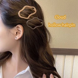 Women's hair accessories hollow minimalistic hairpin kpop stylish cloud side bangs clip Premium Hair Crushing bb clip