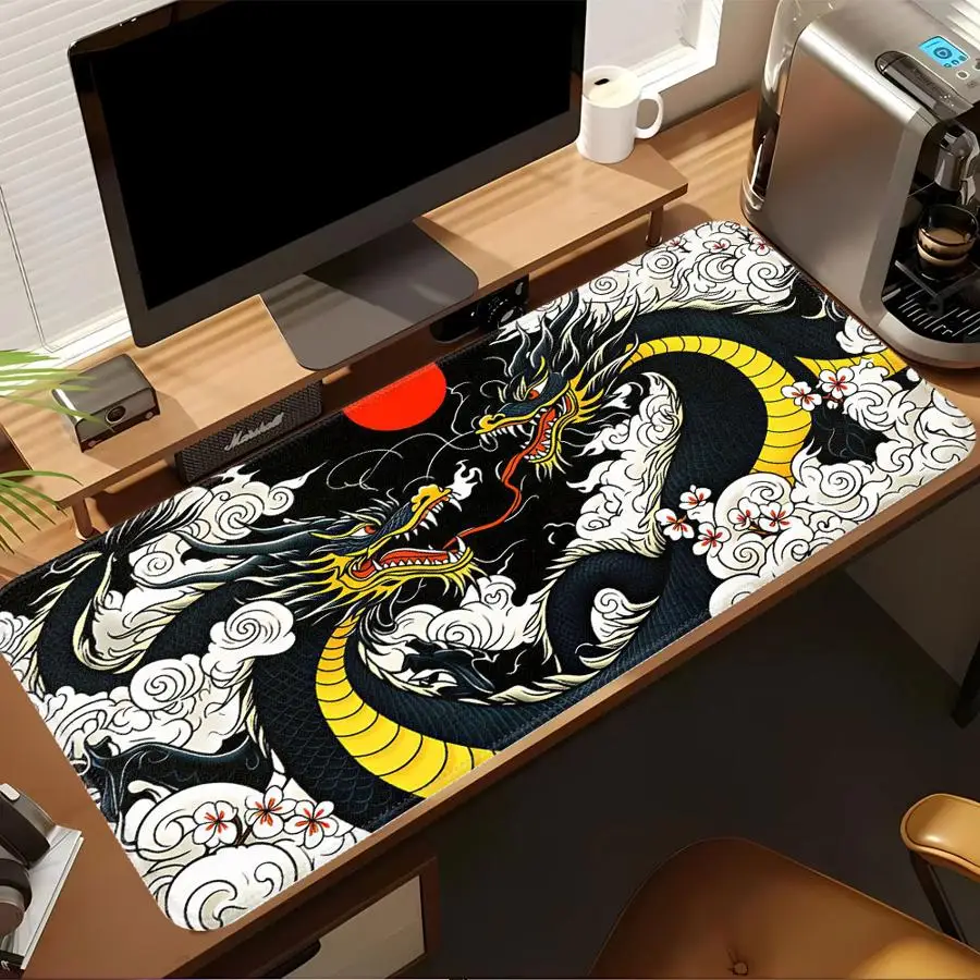 Twin Dragons Cherry Blossom Waterproof Mouse Pad Game Console Pad Keyboard Mouse Pad Computer Laptop Pad office Pad Desk