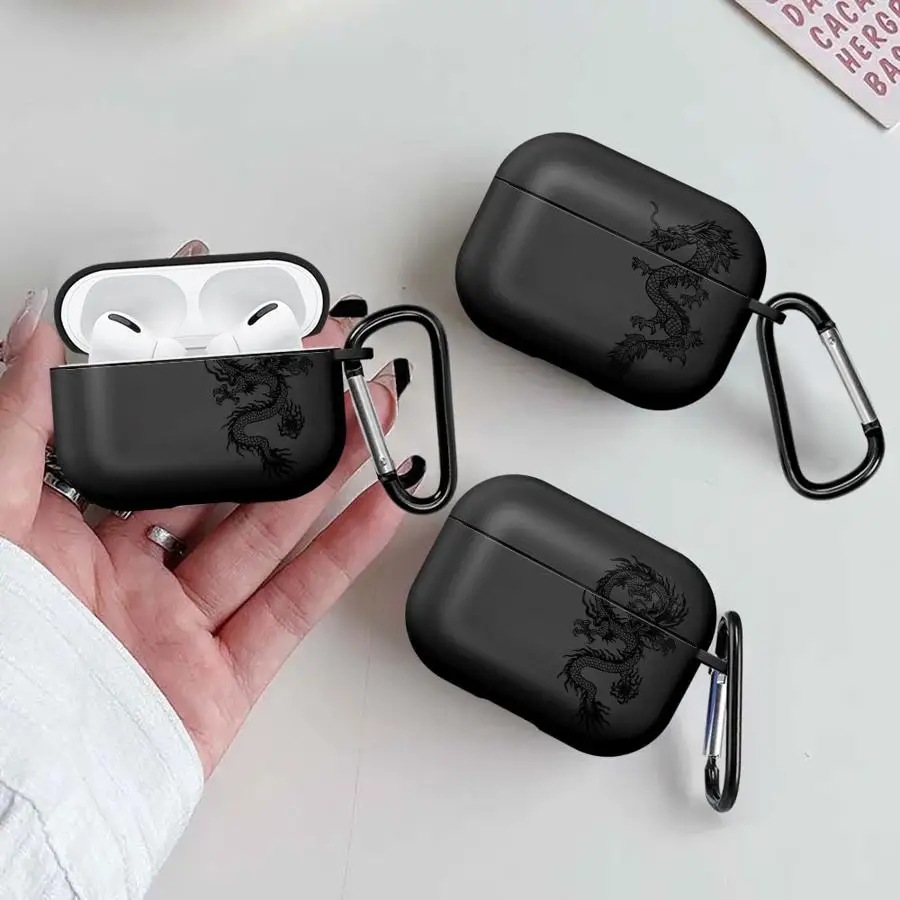 

Cool Dragon Pattern Case For Airpods 3 4 Pro3 Pro2 1 Pro 2 Earphone Cases Cover