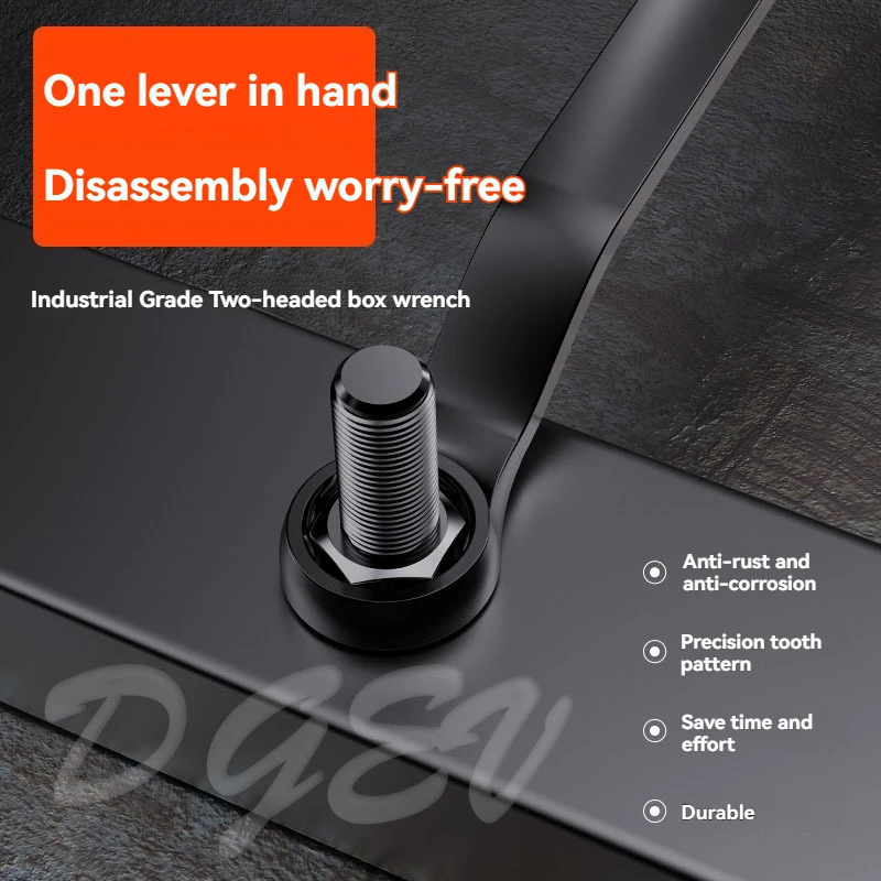 DGEV Двусторонний коробочный ключ Высокопрочный многофункциональный угловой ключ двойного назначения Инструмент для ударных досок Ручные инструменты