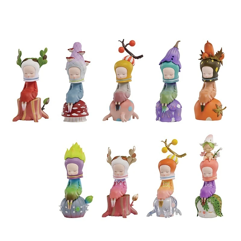 

Фигурка «Лесная серия», «Спящая девушка», украшение для офисного рабочего стола, ретро-версия, слепая коробка, игрушка, исцеляющий дизайн в виде сердца, коллекционный предмет