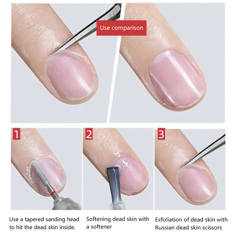 Aço inoxidável Cutícula Nippers, Tesoura Trimmer, pele morta removedor, cortador, manicure Suprimentos, Ferramenta Profissional (segunda geração)