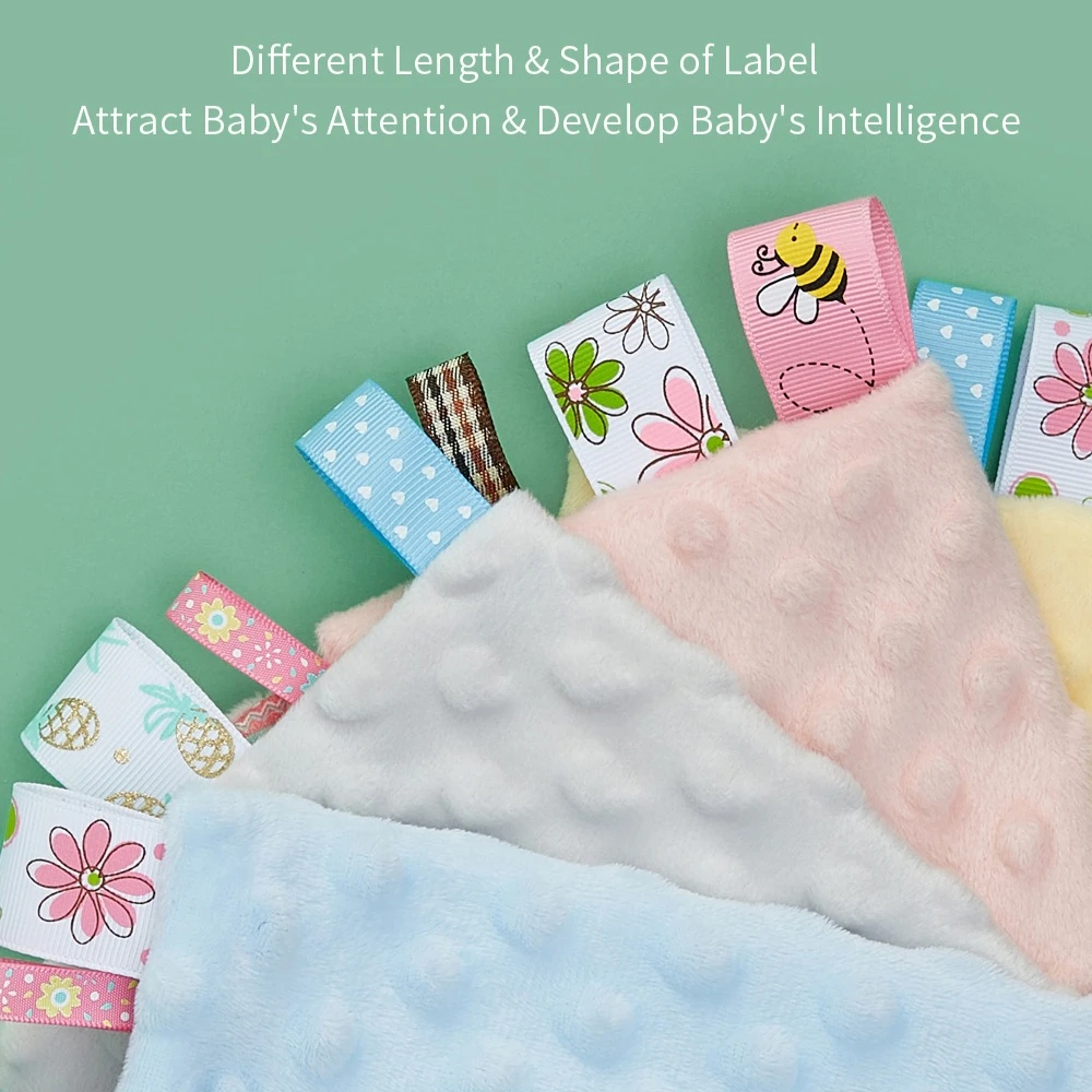 INSULAR Bambini Sonno-aiuto Comfort Bambola Confortevole Infantile Lenitivo Fazzoletto Bambino Placare Asciugamano Sonno Artefatto Morso Giocattolo 0-1Y