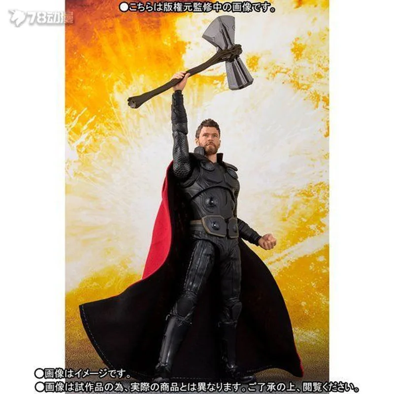 BANDAI Original S.H.Figuarts Avengers: Infinity War – Thor Anime Actionfiguren Spielzeug für Jungen Weihnachtsgeschenk Sammlermodell