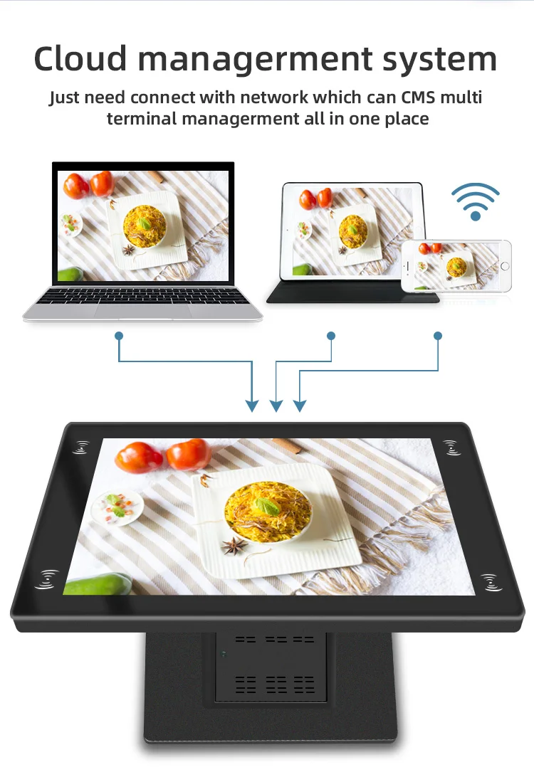 Wasserdichter Kinderspieltisch mit digitalem Touchscreen