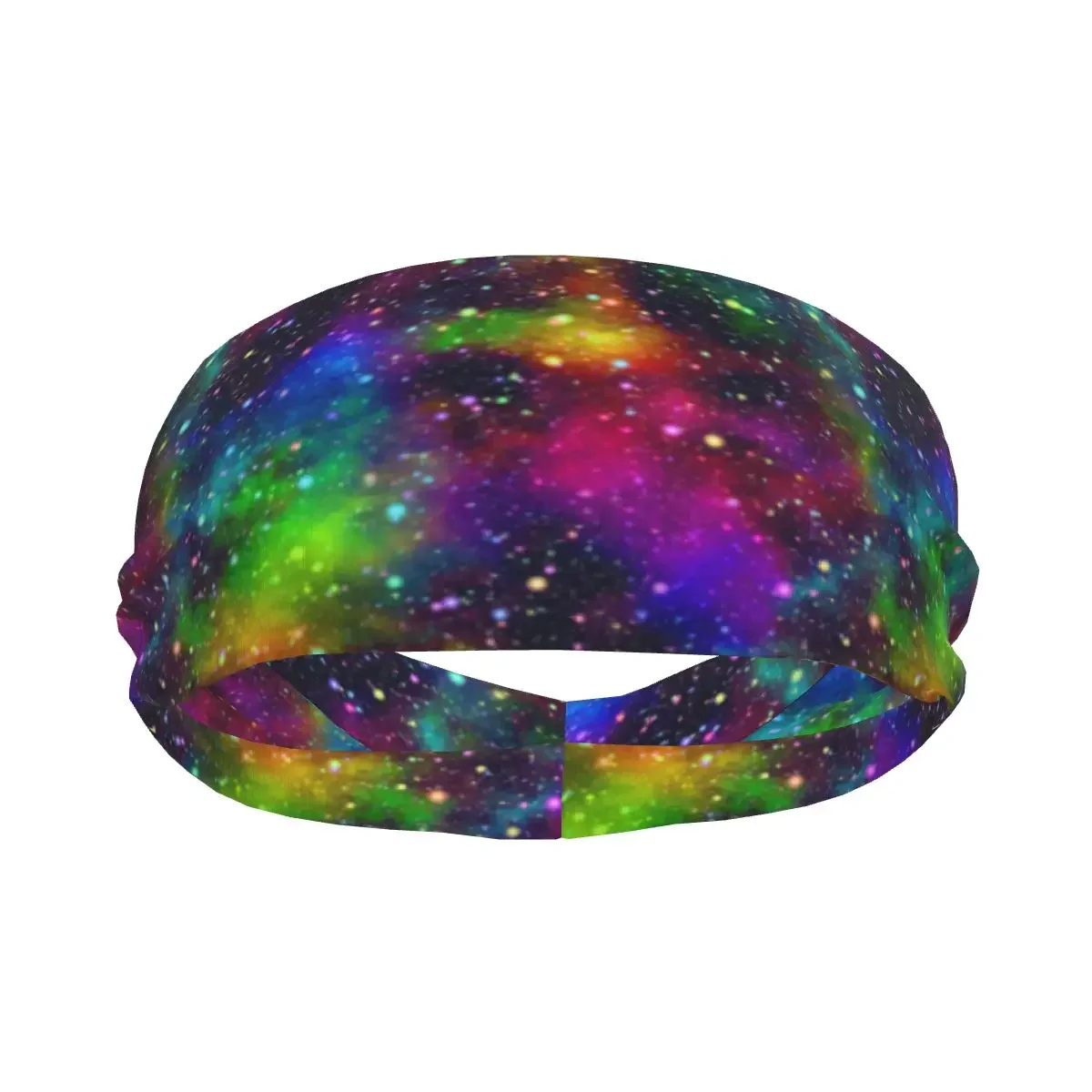 Nebula Night Starry Sky In Rainbow Colors Elastic Hair Band Yoga Headband Fashion Makeup Hair Hoop Headwrap Hair Accessories