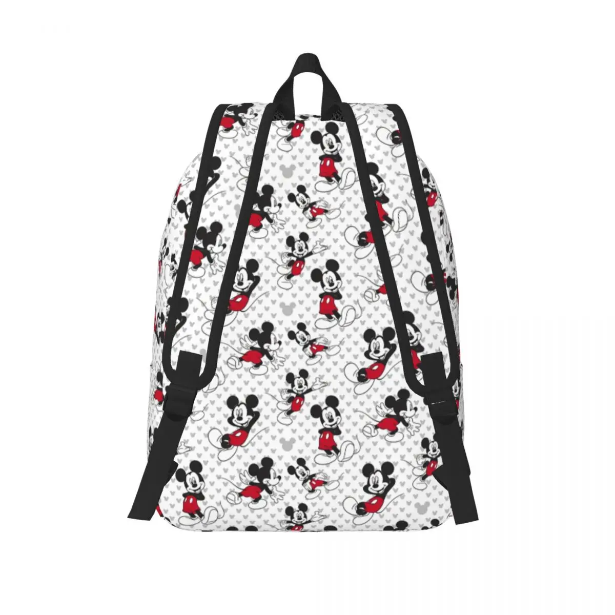 Custom Mickey Mouse Canvas Backpack for Men Women School College Students Bookbag Fits 15 Inch Laptop Bags