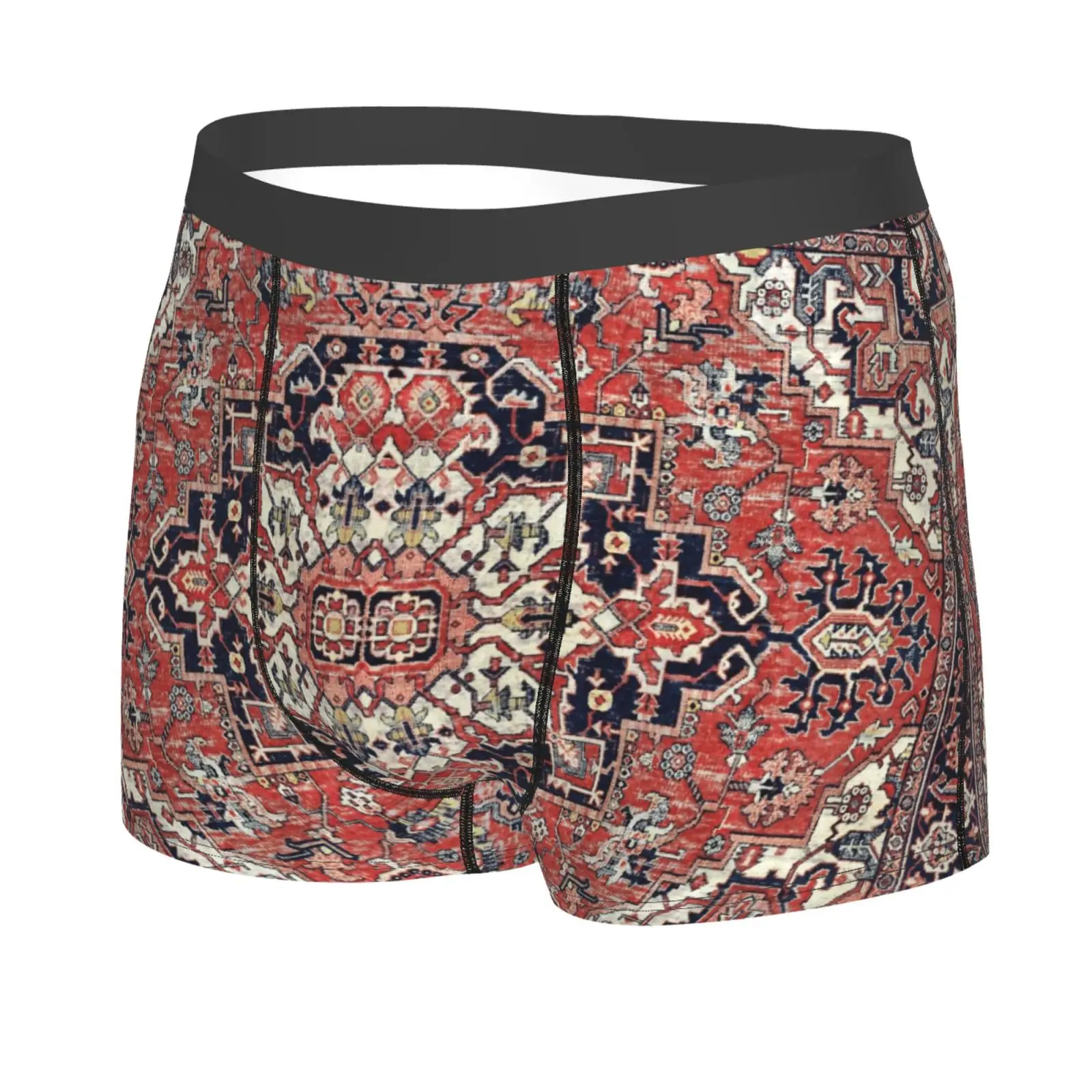 Ethnic Floral Pattern Men's Underwear Healthy Soft Comfortable High-Quality Men's Briefs Stylish Trendy Casual Sports Panties
