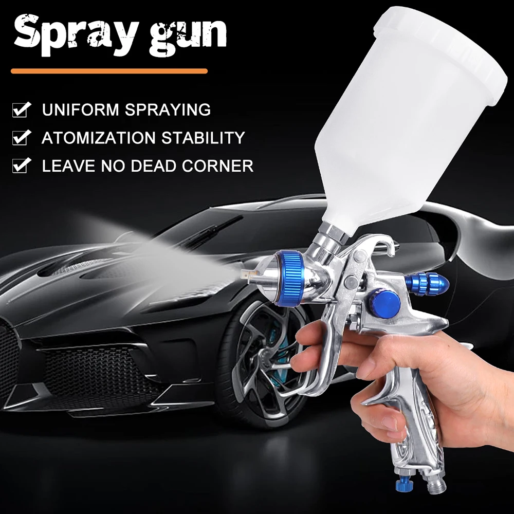 H887 1.4/1.7mm Nozzle Professional Spray Gun Sprayer Paint Air Mini Spray Gun for Painting Cars Aerograph Tool