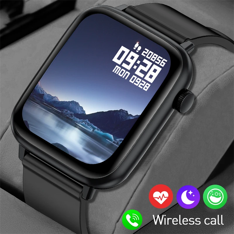 

LIGE Full Touch 1.83 Screen Smart Watch Men Bluetooth Call Digital Sports Fitness Women's Watches Health Monitor Smartwatch Men