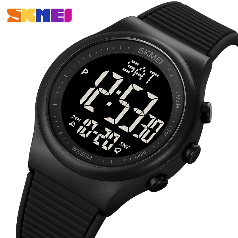 SKMEI Top Brand Fashion Back Light Digital Sports Watches Clock For Men 5Bar Waterproof Countdown Wristwatches Male reloj hombre