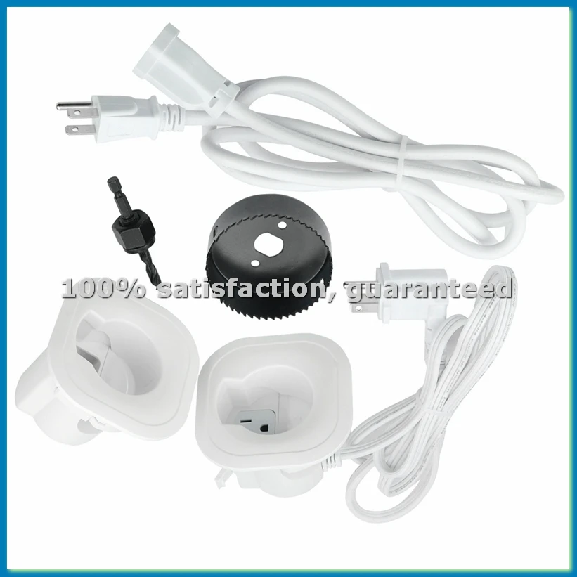 

Комплект для скрытой прокладки кабелей в стене для скрытия проводов телевизора при монтаже телевизора с насадкой для дрели-коронки для легкой установки, вилка стандарта США - ABFB