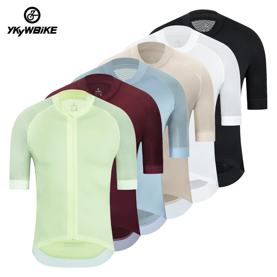 

YKYWBIKE Cycling Jersey Quick Dry Summer Short Sleeve MTB Maillot Bike Shirt Downhill Top Tees Mountain Bicycle Clothing