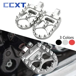 CNC Motorcycle Wide Foot Pegs 360° Roating Adjustable Suitable Compaitble For Harley Dyna Fat Bob Softail Sportster Street Bob