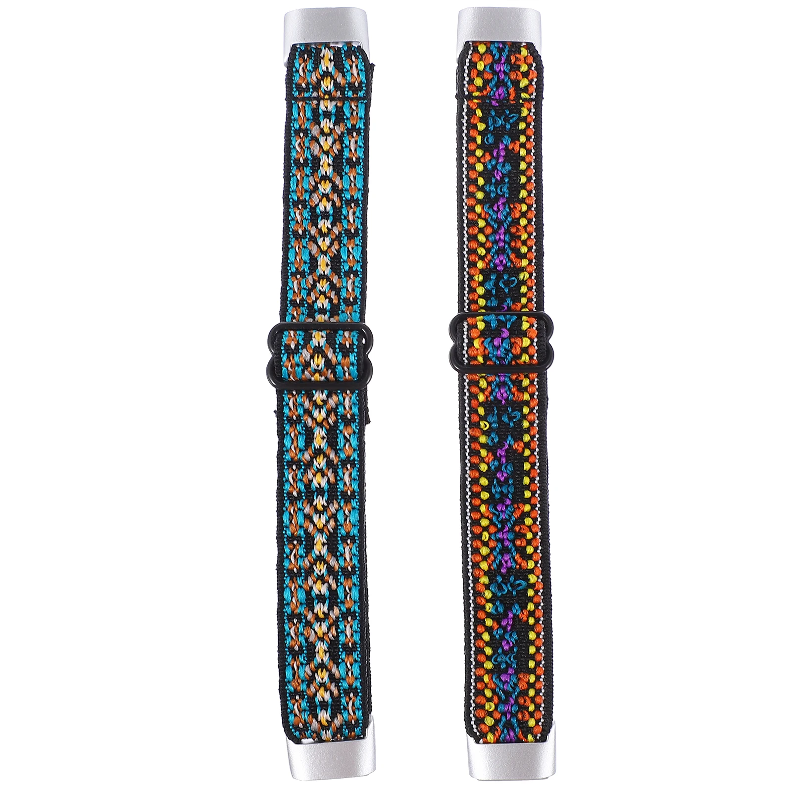 

2Pcs Nylon Watch Strap Durable Elastic B Wristwatch Replacement Accessory Plastic Christmas Gift Family Fashion