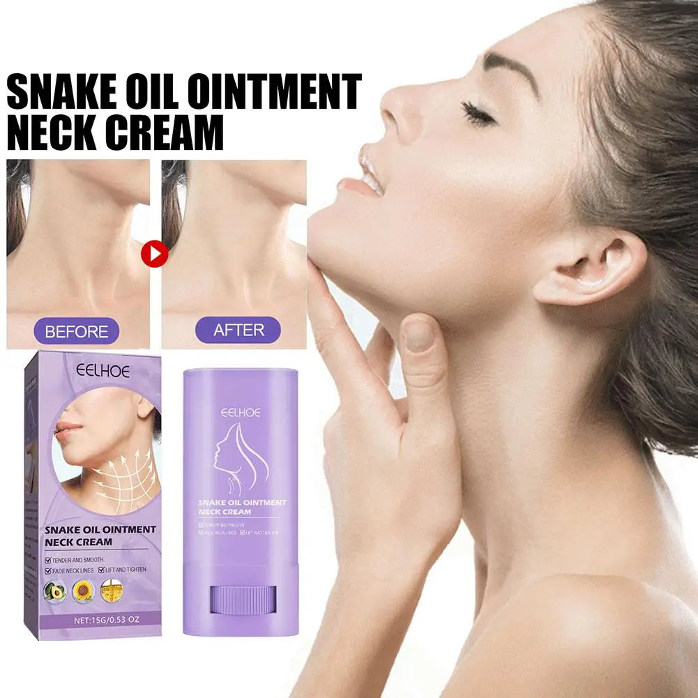 EELHOE crema antiarrugas para el cuello, palo antienvejecimiento, levantamiento, reafirmante, líneas finas, hidratante, brillo, belleza, cuidado de la piel, cosméticos