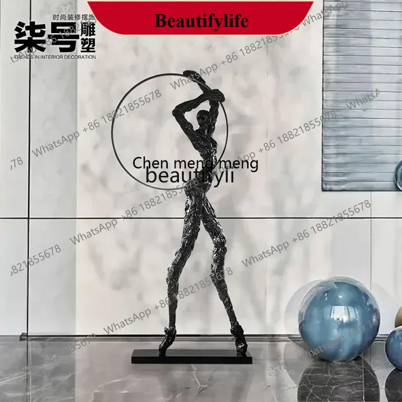 

D178 DD NEW Abstract figure FRP sculpture Sales office Large floor-to-ceiling hotel lobby ornament Modern art installation