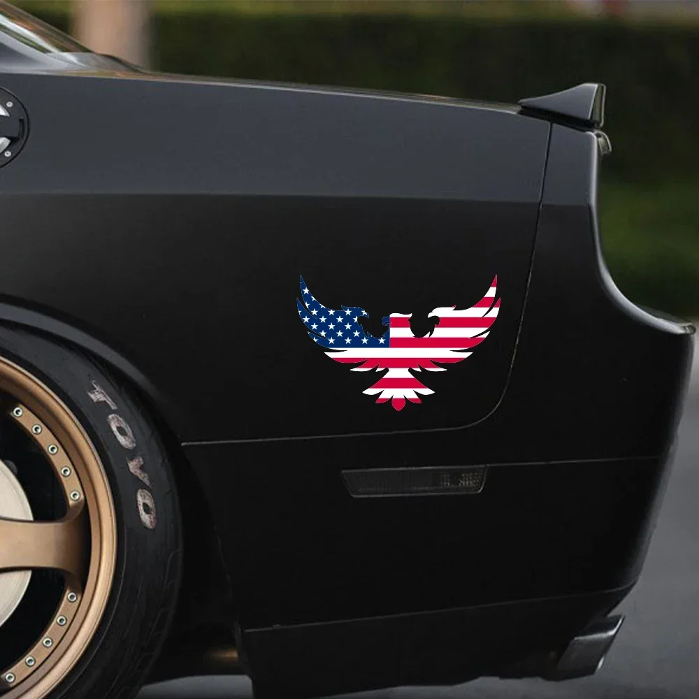 Car Window Patriotic Sticker American Eagle USA Flag Auto Vinyl Decor Decal for Car Bumper Truck RV SUV Boat Tuning Decoration