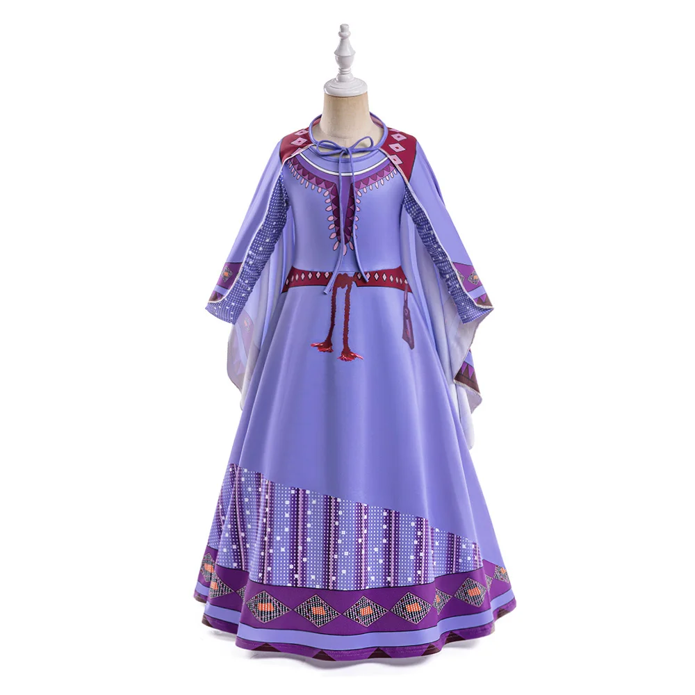 Ausgefallenes Film-Wunsch-Langarm-Partykostüm für Mädchen, Karneval, Halloween, Weihnachtskostüme, Geburtstagskleid für Mädchen, Hochzeitsballkleid – Detail 4