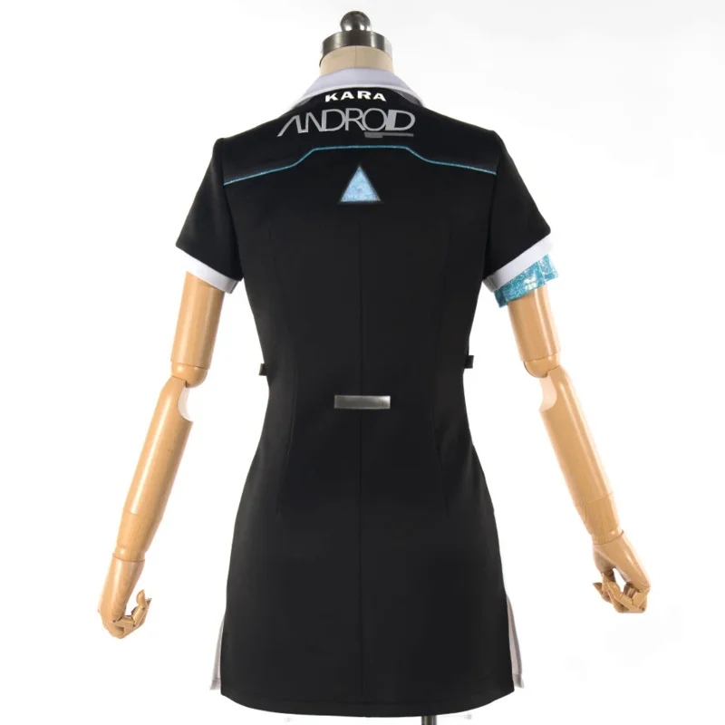 Jogo Detroit: Become Human Connor RK800 Agente Terno Traje para Meninas, Traje Cosplay, Código AX400 Agent Outfit, Jaqueta Vestido Bonito, Conjunto Completo