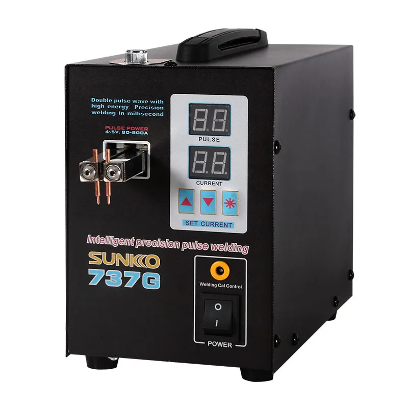 

SUNKKO 737G 18650 Lithium Battery Spot Welder Machine 1.5kw LED Light Spot Welding Machine For Spot Welding Pulse