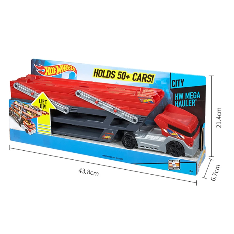 Ruote calde originali City Speedway con Frree Cars Storage Carrier Drag Race Track bambini ragazzi giocattoli per bambini regalo di compleanno