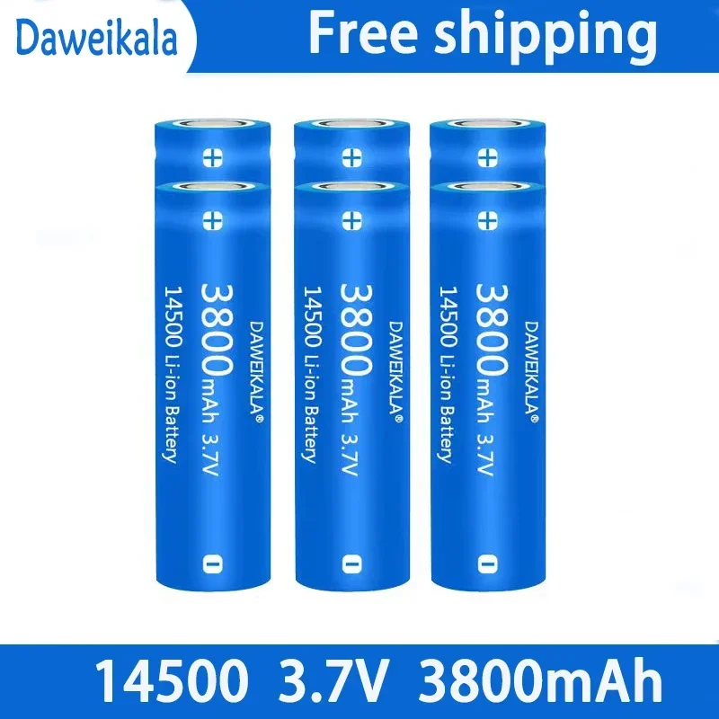 Batterie lithium-ion aste de grande capacité, utilisée pour la brosse à dents électrique, le rasoir, le barbier, 14500 mAh, 3.7V, 3500