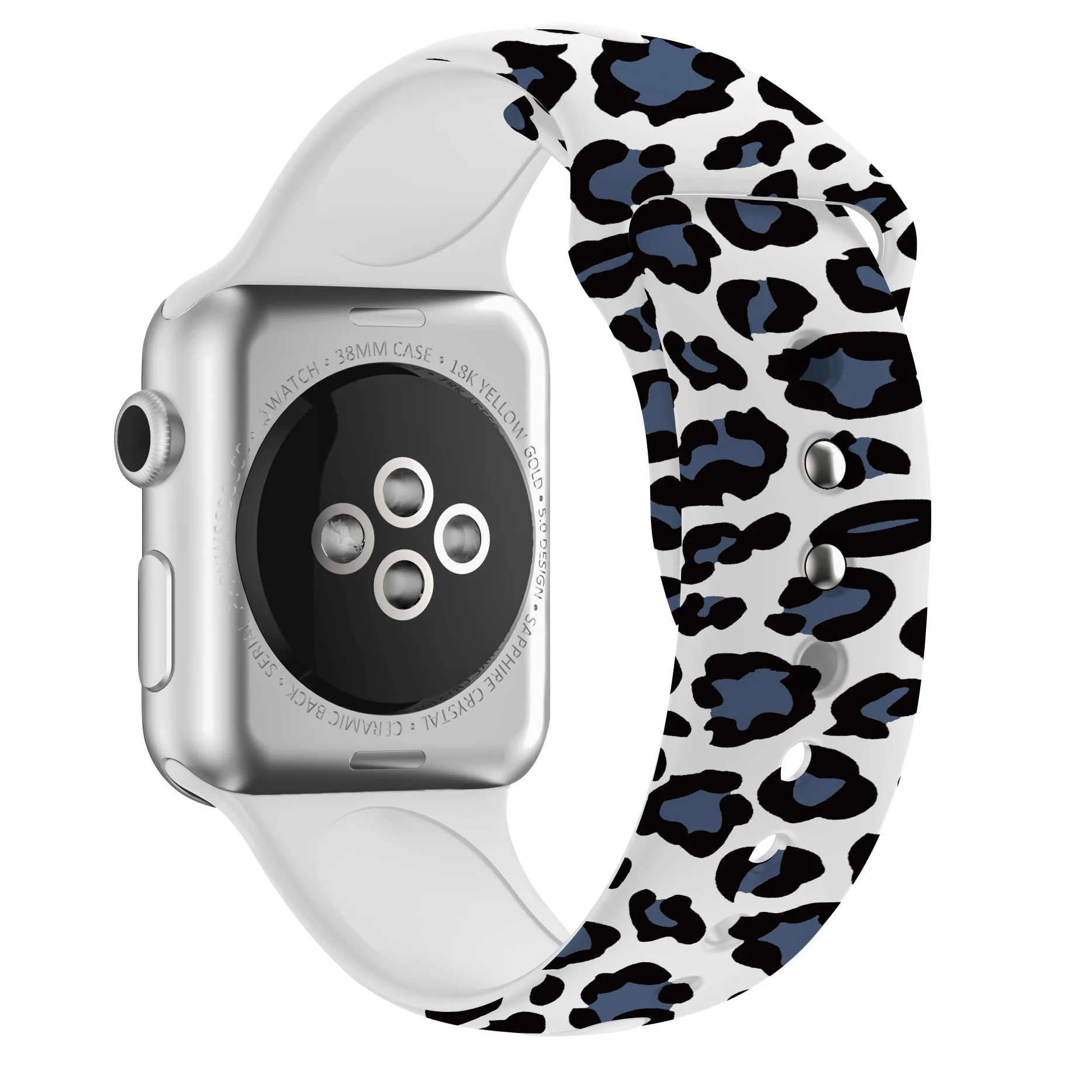 Sport armband für Apple Uhren armband 44mm 40mm 45mm 49mm 38mm 42mm 41mm bedrucktes Silikon armband für iwatch Serie 7 6 5 3 se ultra