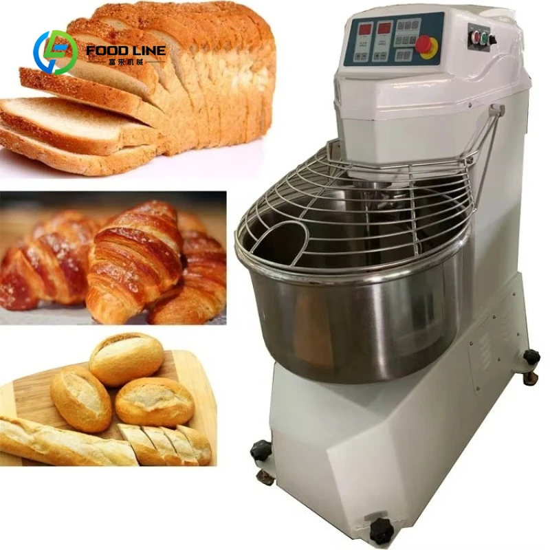 Customized 50kg 25kg 20kg Italian 100kg Industry 10kg Knead Spiral Flour Bread Commercial Dough Mixer Machine for Sale