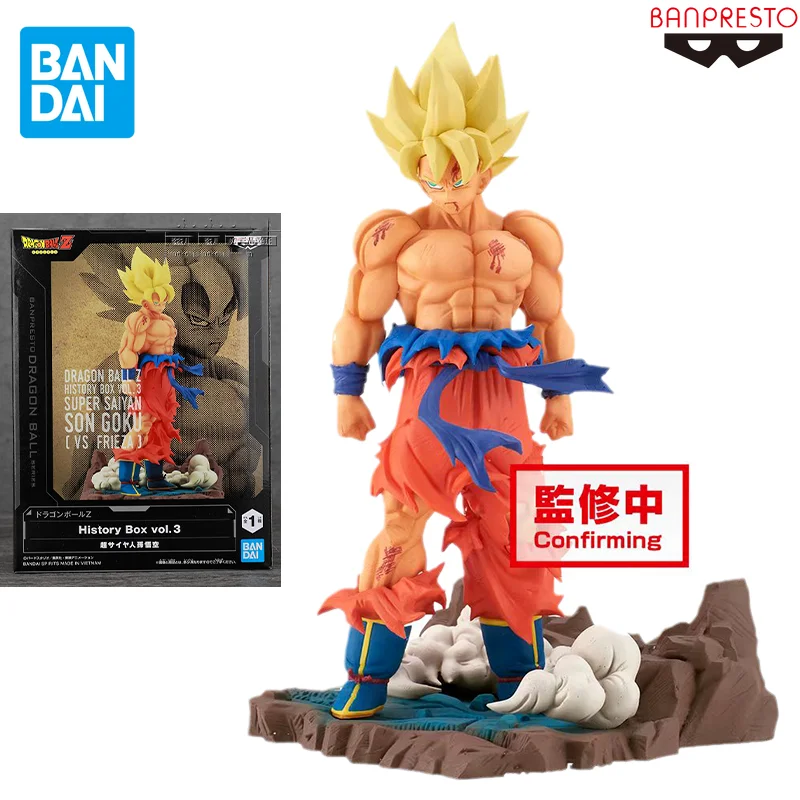 

Bandai BANPRESTO Original Dragon BallZ Anime Figure SUPER SAIYAN Son Goku History Box Vol.3 Action Figure Toys Gift Model Dolls