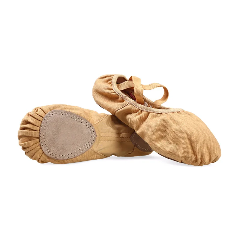 New Spring Summer Girls Ballet Flats Kids Shoes Canvas Ballerinas Black Flesh Camel Casual Sapato Dance Shoes