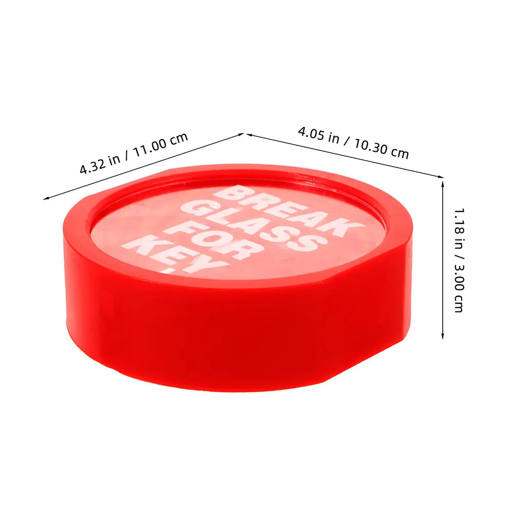 2Pcs Wall-Mounted Emergency Key Storage Box Break Glass Design for Fast Access Fire Safety Lock Box for Rental Property