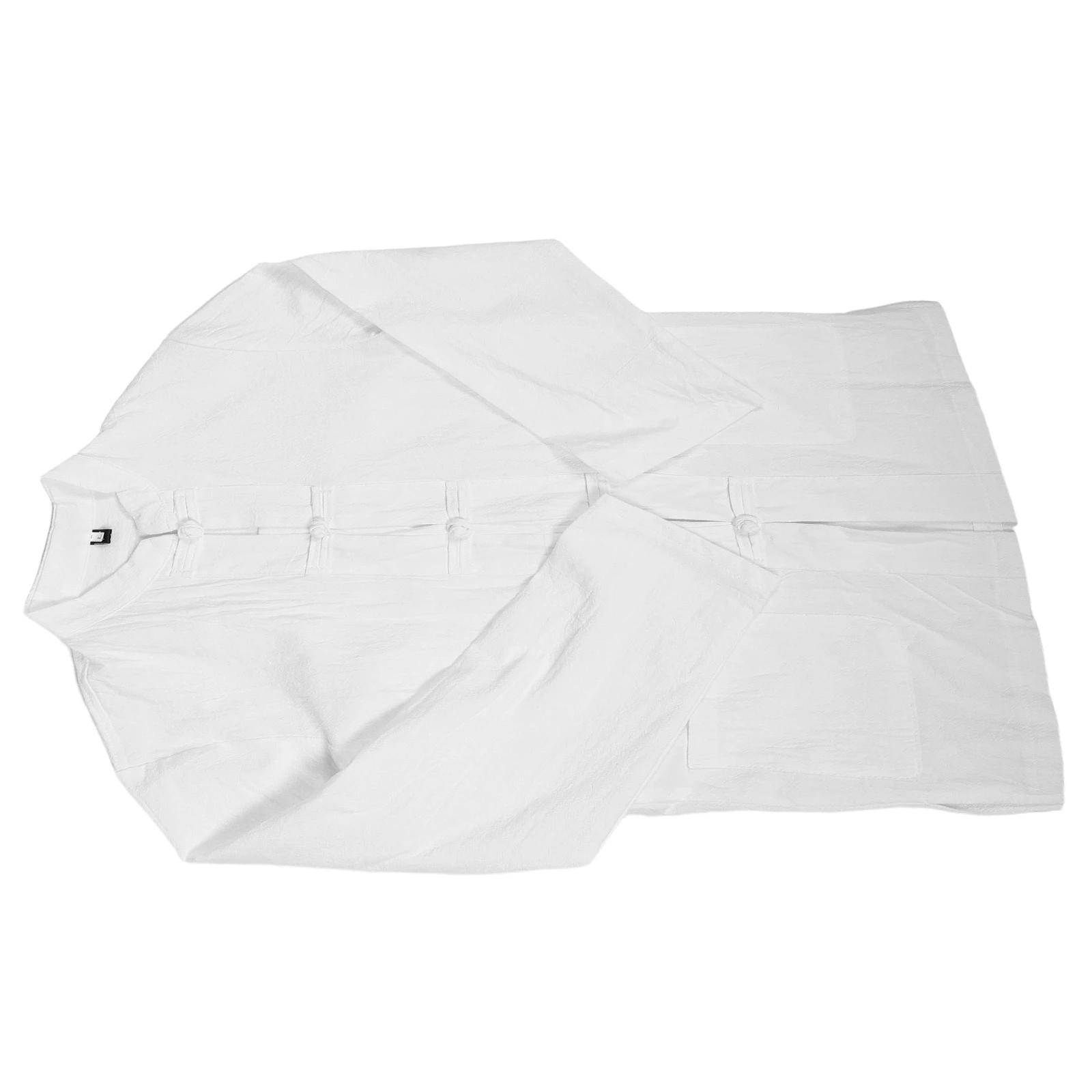 

Chinese Suit Shirt for Men Linen Long Sleeve Spring Autumn Vintage Frog Buttons Traditional Hanfu Clothing
