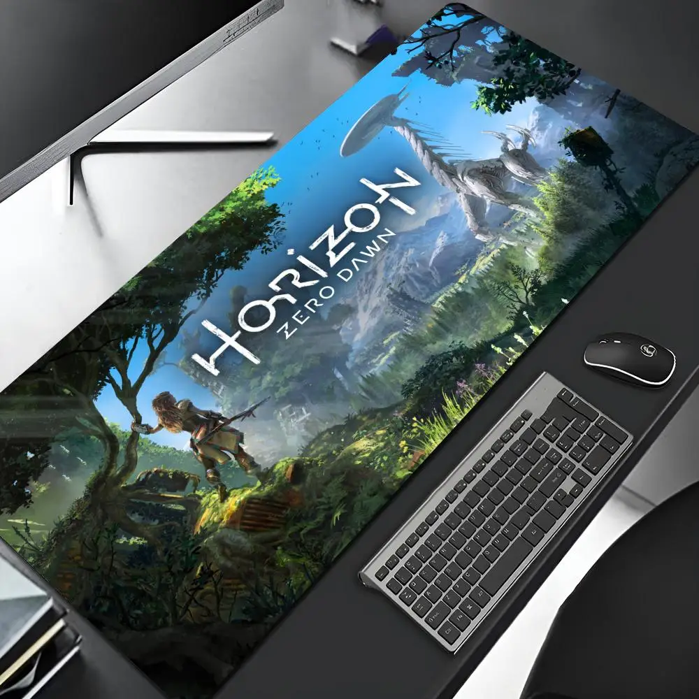 Horizon Zero Dawn Mouse Pad Gaming Locking Edge Big Computer Gamer Large Rubber video game Art Mousepad Laptop Desk Mat