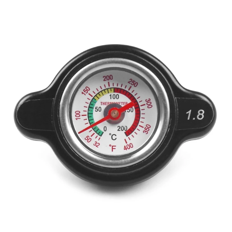 Car Motorcycle Styling Thermo High Pressure Radiator Cover Water Temperature Gauge with Utility Safe 1.8 Bar