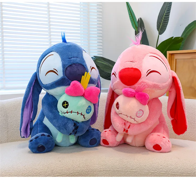 

2025 Disney Plush Doll Stitch Lilo Doll Cute Duck Stitch Plush Stuffed Toy Christmas Children's Birthday Gift Kawaii Toys