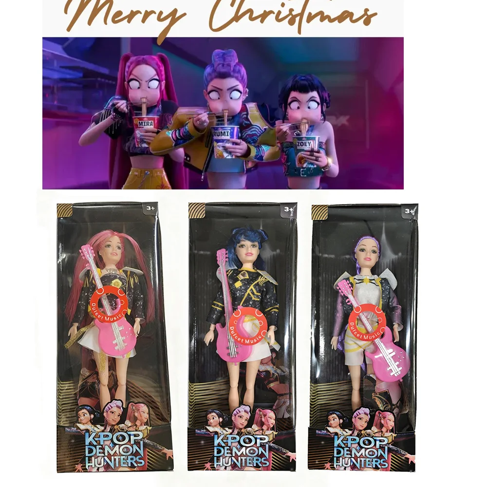 

Милая высококачественная фигурка охотника на демонов, игрушка Руми Мира Зои с красочной подсветкой, тематическая песня, коллекционные подарки для фанатов