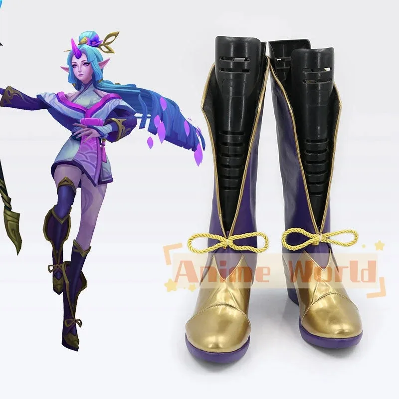 

Spirit Blossom Soraka Shoes Cosplay Boots Halloween Carnival Boots Custom Made