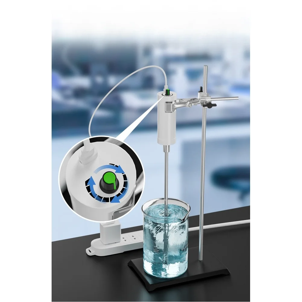5V Electric Stirrer with Stainless Steel Paddle 4.5cm and Adjustable 1000-2000 RPM for Consistent Small Batch Work