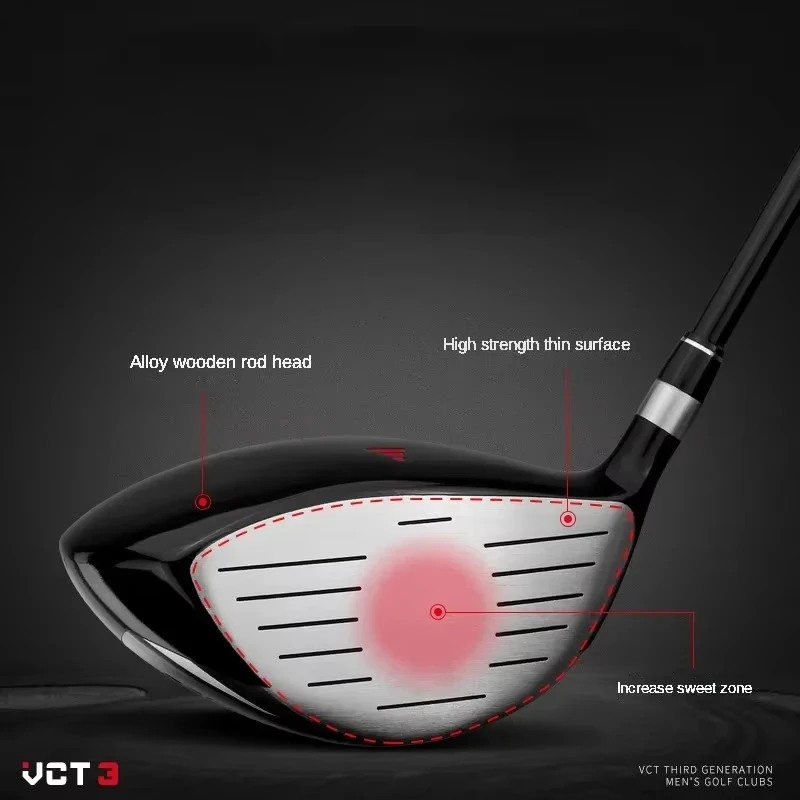 PGM VCT3 نوادي الجولف الرجال اليد اليمنى سبائك الألومنيوم رئيس السائقين الممر الهجينة القطب الخشبي 1/3/5/U4 عمود الكربون #5