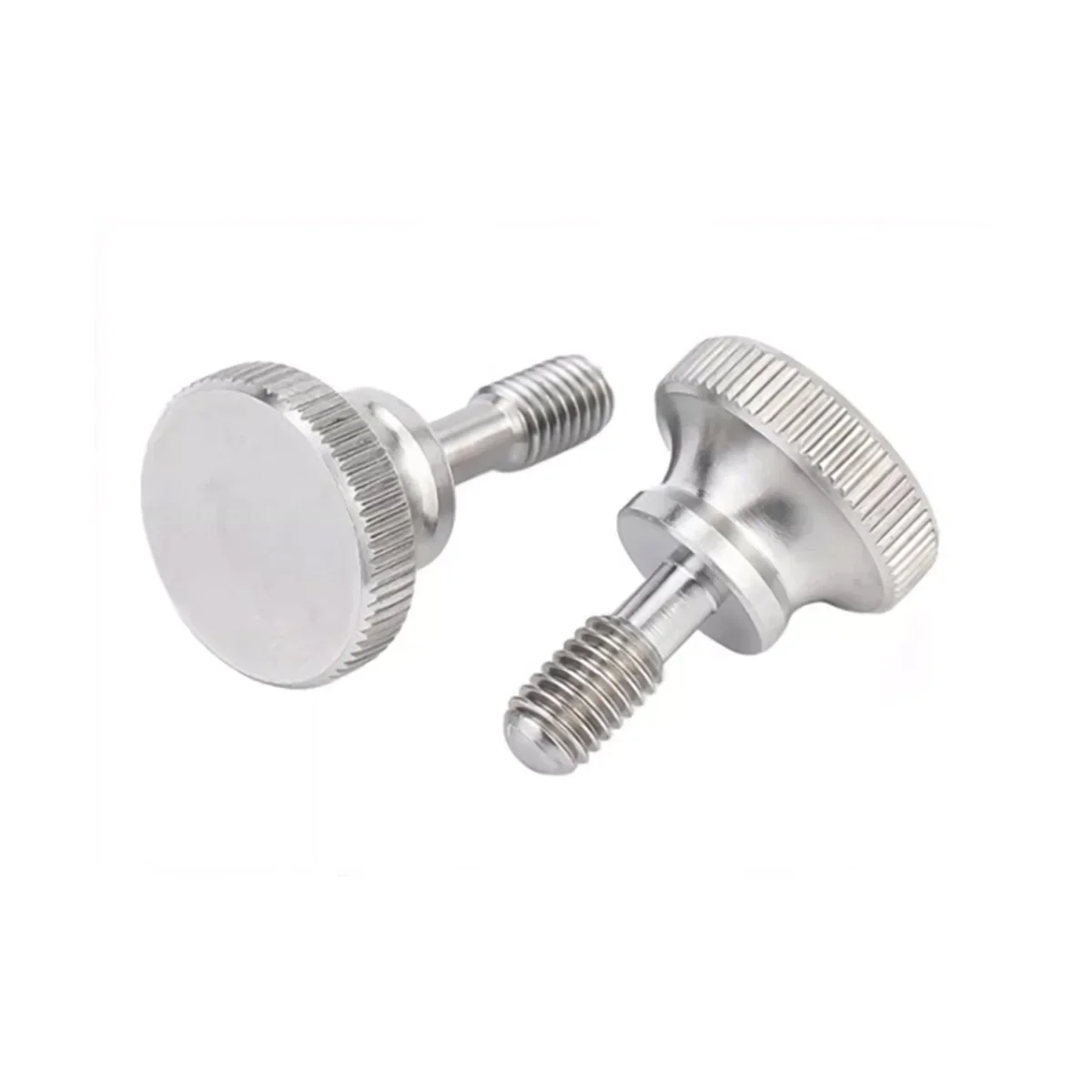 304 Stainless Steel High Head Anti Loosening Screw / Knurled Manually Tightened Step Bolt M3M4M5M6M8