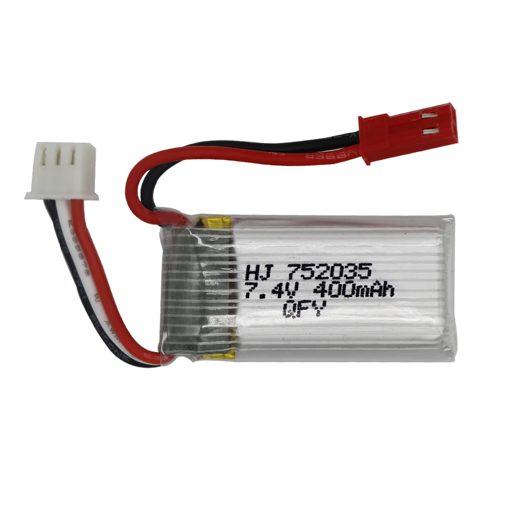 7.4V Lipo Battery For RC Airplane Quadcopter Drone Helicopter Toys Spare Parts 2S 7.4V 400mah Lipo Battery with JST Plug