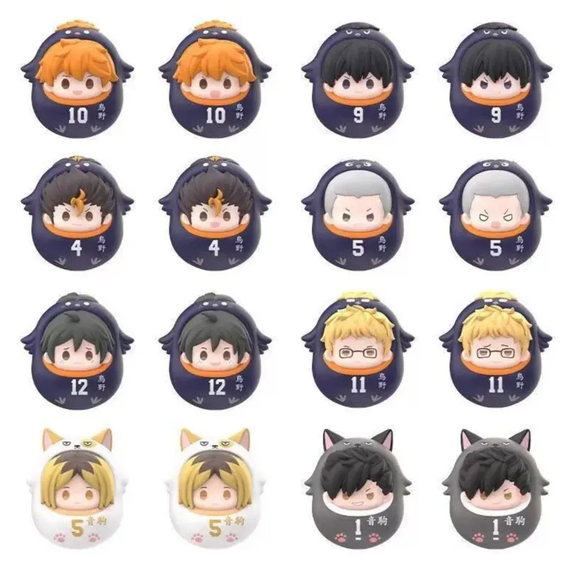 Haikyuu The Battle At The Garbage Dump Official Daruma Doll Blind Box Toy Anime Volleyball Figure Desk Decor Christmas Gift