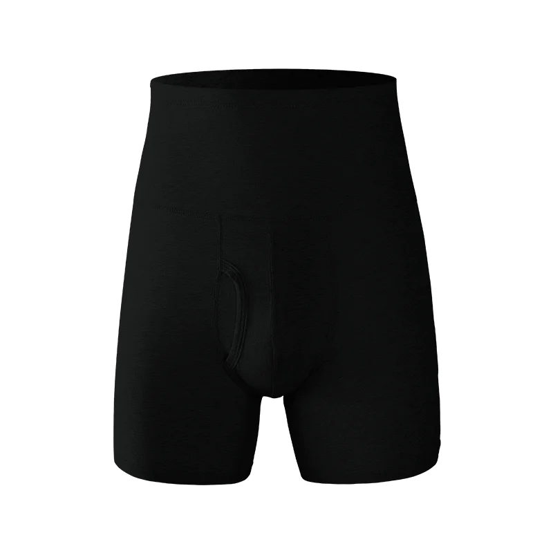 

3PCS Men's underwear: Pure cotton high-waisted, cinched belly, plus-size, extra-large, anti-ablation, warm sports briefs